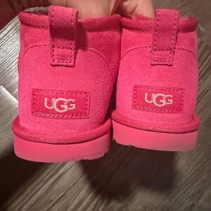 UGG women Bright Pink mini Boots